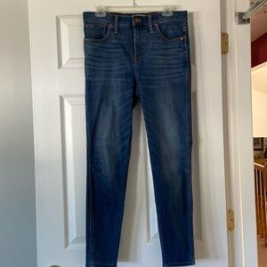 Madewell 10” High Rise Skinny Jeans  Size 30